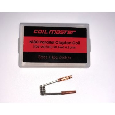 Coil Master Ni80 Triple Clapton Fertigcoil